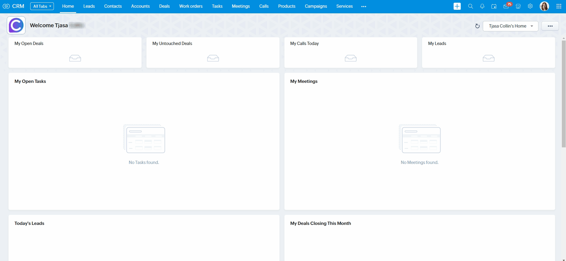 zoho crm canvas